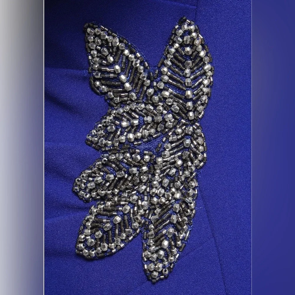 Alex Evenings Womens Short Shift Dress with Embellished Illusion Detail Size 6 - Picture 3 of 9